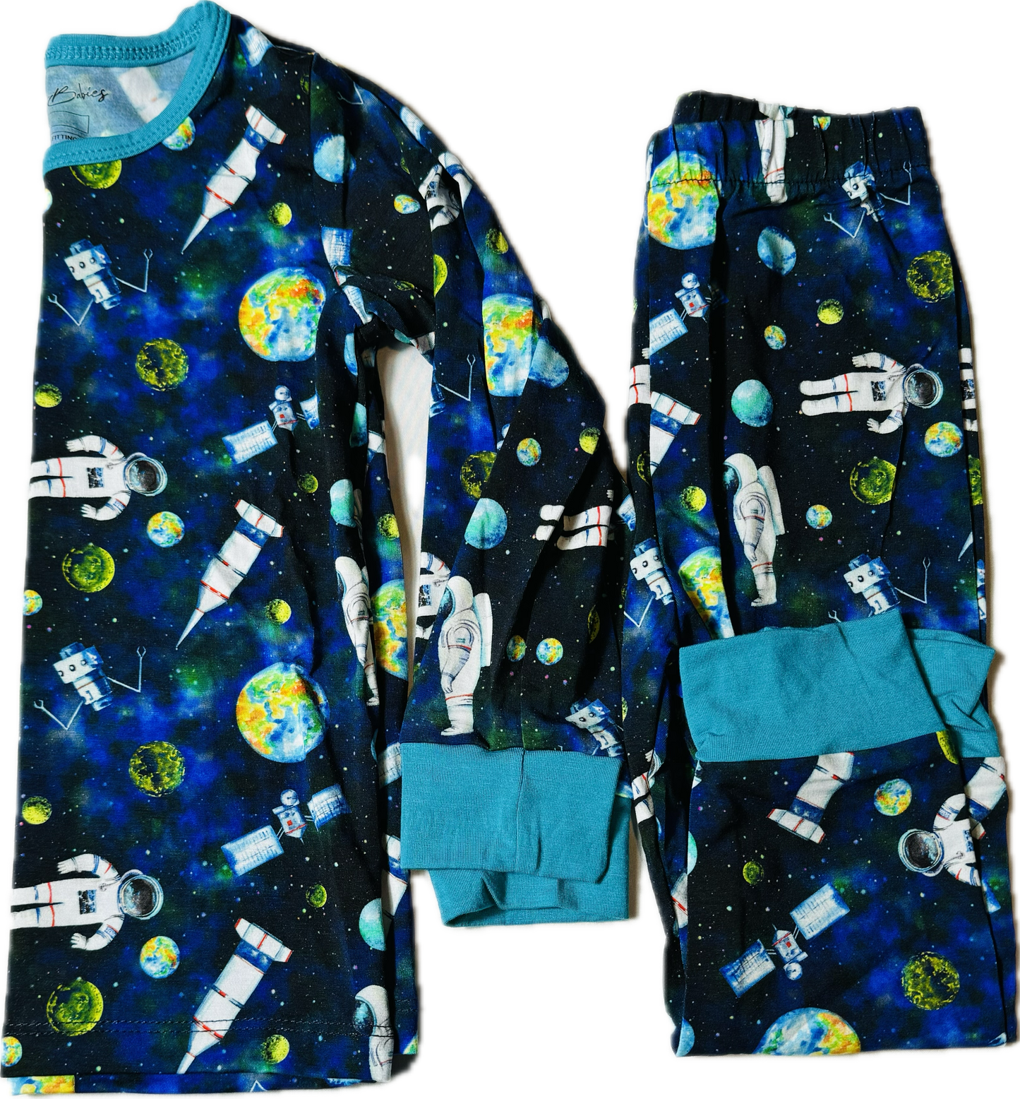 In Space Boys Bamboo Pajama Set