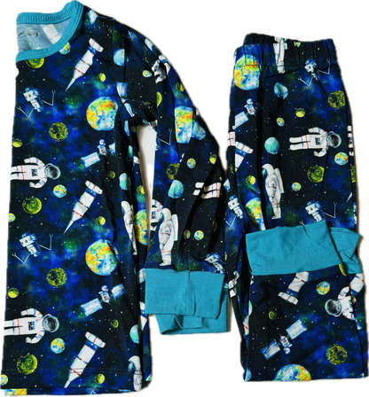 In Space Boys Bamboo Pajama Set