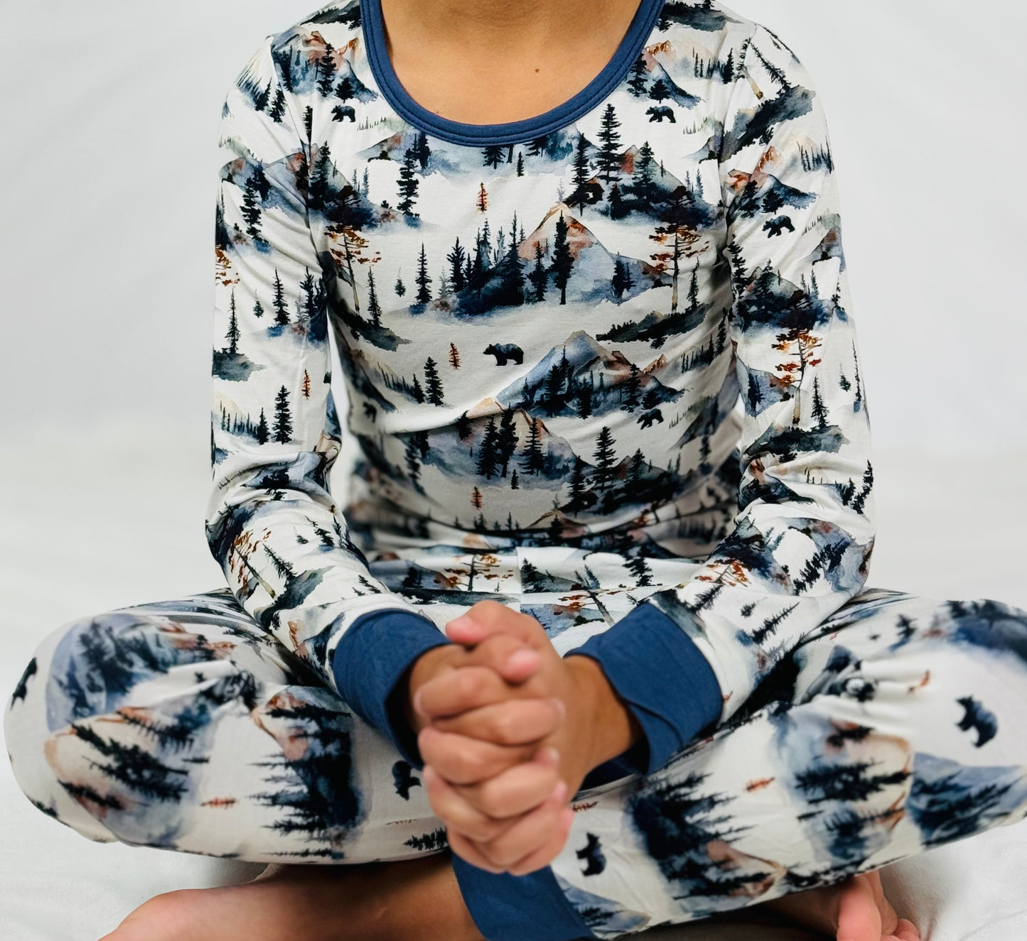 Alaskan Mountains 2 Piece Boys Pajama Set