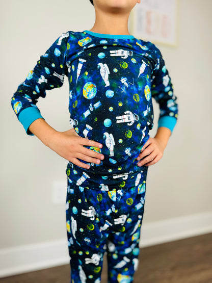 In Space Boys Bamboo Pajama Set