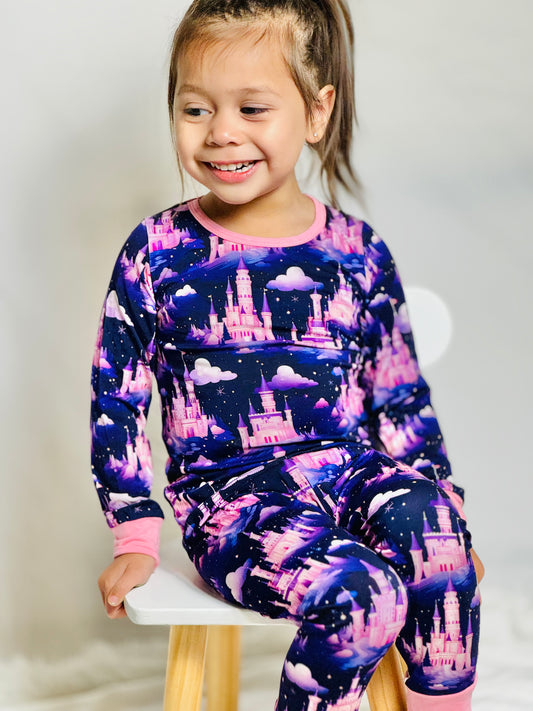 Midnight Magic Girls Bamboo Pajama Set