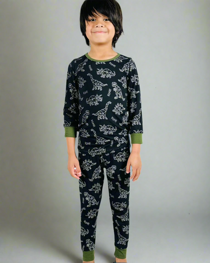 Onyx Fossil Fusion Boys Bamboo Pajama Set