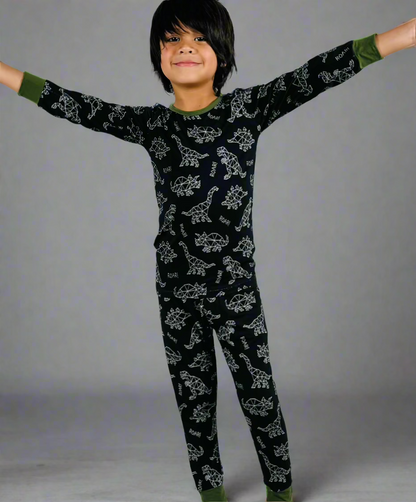 Onyx Fossil Fusion Boys Bamboo Pajama Set