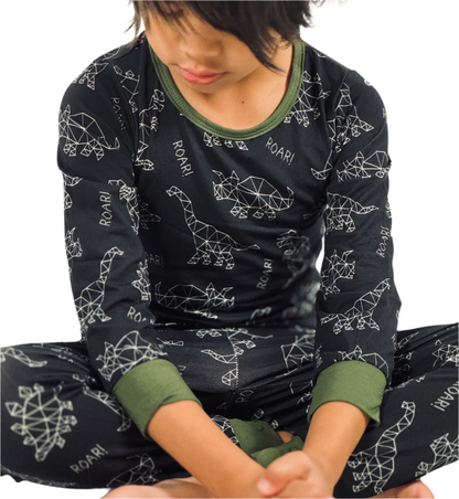 Onyx Fossil Fusion Boys Bamboo Pajama Set