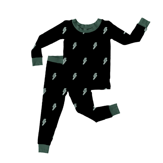 Pre-Order Lightning Bolts Boys Bamboo Pajama Set