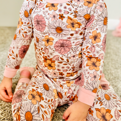 Botanical Beauties Girls Bamboo Pajama Set