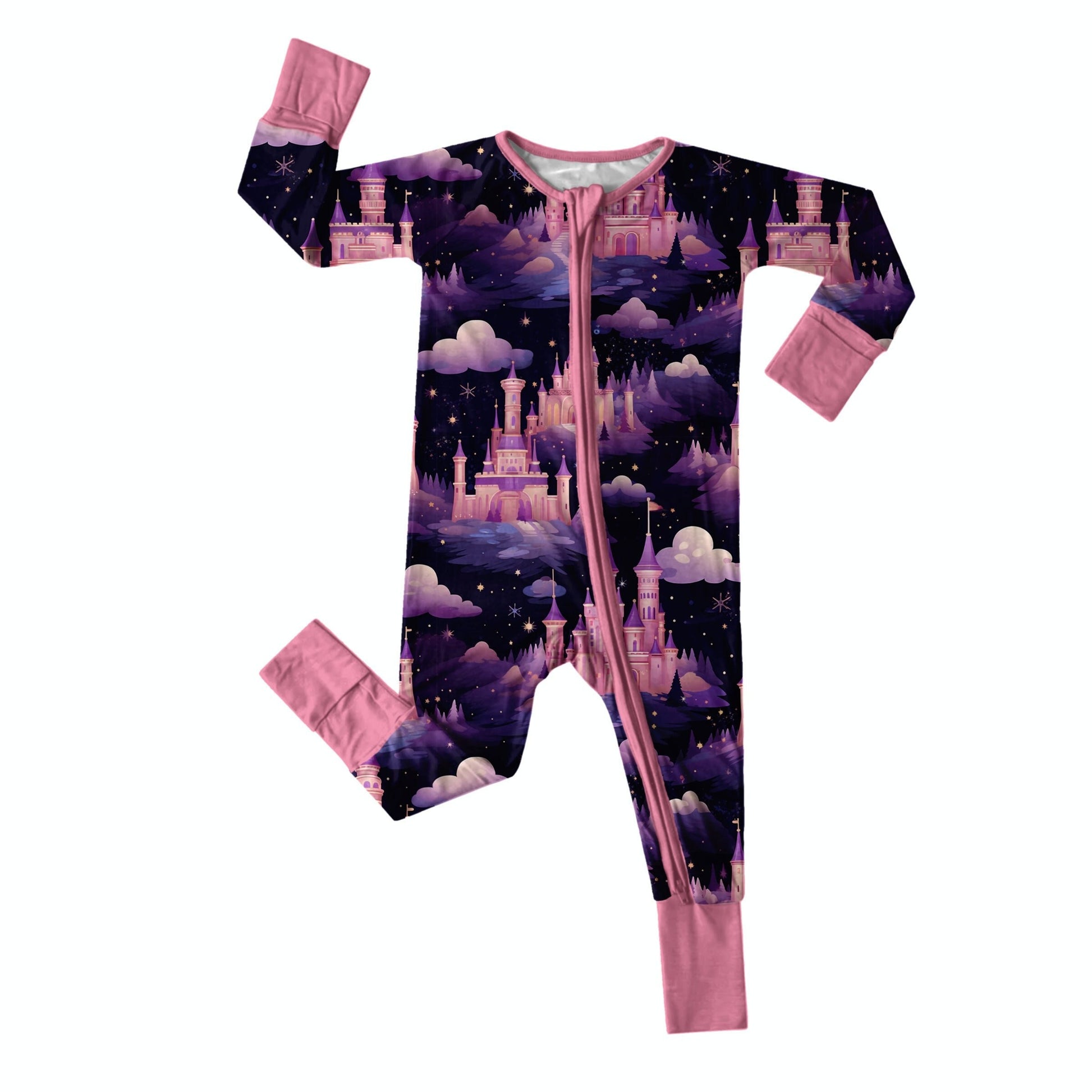 Midnight Magic Soft Organic Bamboo Baby Zippies and Sleepers – Eco-friendly, Breathable Newborn Pajamas